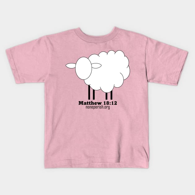 None Perish Lamb Logo Kids T-Shirt by None Perish Evangelistic Ministries